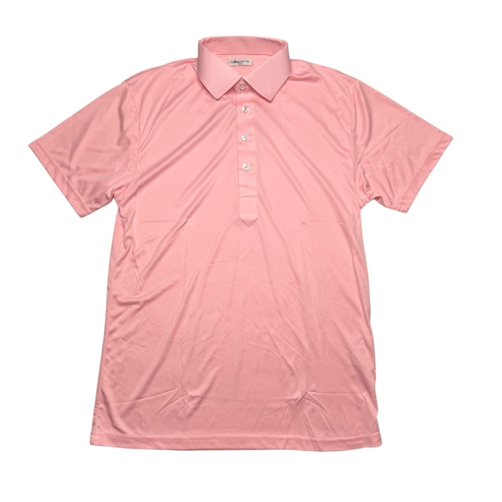 Collars & Co. Performance Firm Dress Collar Polo Shirt Men’s Small Pink NWOT